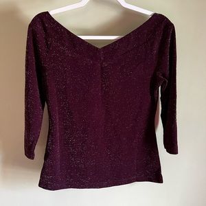 Unique Vintage Burgundy/Wine Top